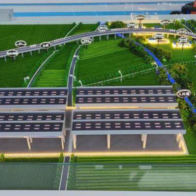 Custom-made Highway Tunnel Sand Table Models, Production of Terrain and Landform Sand Table Models