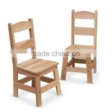 Wooden Chairs, Set of 2