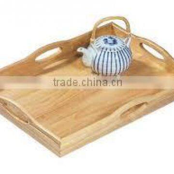 Natural Wood Wooden Serving Tray Wholesale For Tea