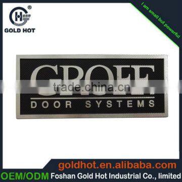 2015 new design custom metal labels,cheap nameplate,aluminum logo for door                        
                                                Quality Choice