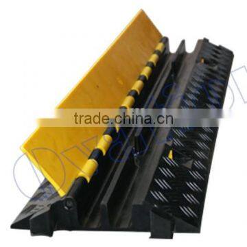 Cable Protector 2 Channel Black&Yellow Rubber Cable Cross Event Plastic Cable Channels photo-5