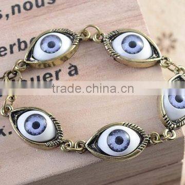 Fashion Vintage Eye Women's Alloy Charm Bracelet Personality Weave Bracelet photo-2