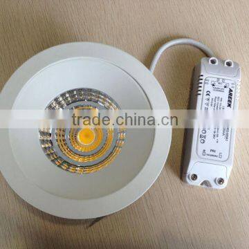 15W COB recessed mounted led downligt 6inch