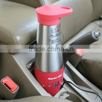 12V Milk Warm Yellow Car Stainless Steel Electric Kettle With 80W & 120W Power photo-6