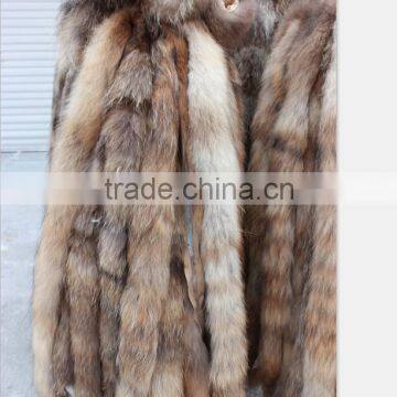 Dark Natural Color Real RaccooN Fur Collar for Hood OF Coats DIy Material