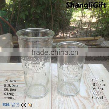 Dining Set Party Summer 470ml 500ml Water Cup Glass Drinking Water Glass