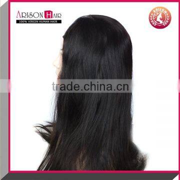 Qingdao u Part Wigs for Black Women Brazilian Virgin Hair Silk Straight Machine Made photo-3