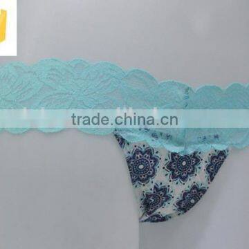 The Teen Lace G-string With Floral Photo photo-2
