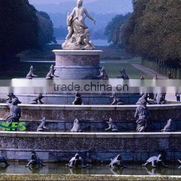 Bronze big fountain statue with many animals