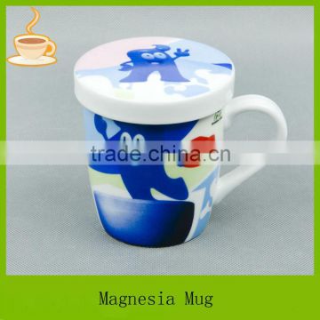 10 oz ceramic mug with lid for promotion