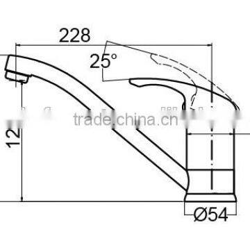 Good Quality Faucet Waterfall Curve Long Bend Sanitary Ware for Kitchen photo-3