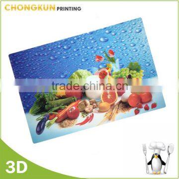 Disney Audited Factory Safe customized 3D Lenticular Plastic Placemat