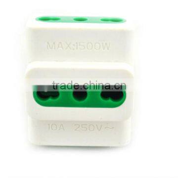 Italian Green Color Plug With Socket photo-2