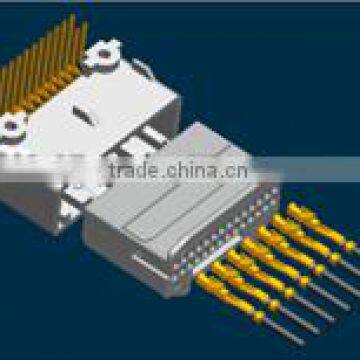 28 pin PCB male and female automotive connector