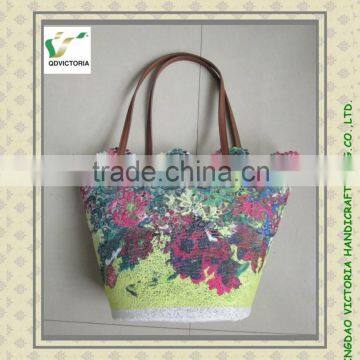 Lace Beach Bags with Satin Lining