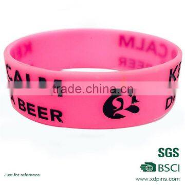 silicon wrist bands custom embossed silicone plastic wrist band