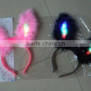 popular Flashing Blinking Glow rabbit ear Headband