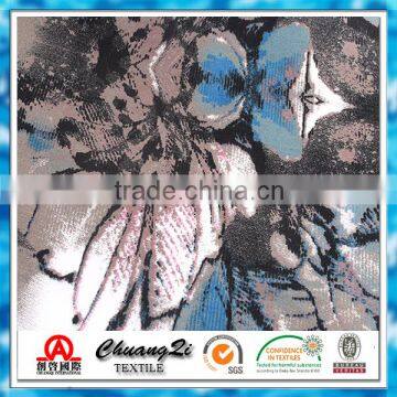 Hot Sales Digital Printed Cotton Spandex Satin Fabric photo-6