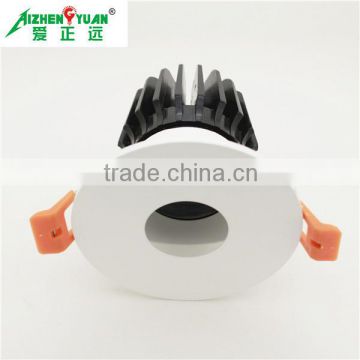 Round recessed cob led downlight frame