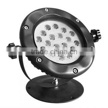 IP68 waterproof 18W DC24V round pure white led underwater fountain light