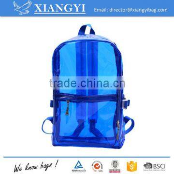 Factory Price Candy Color Pvc Plastic Student Backpack Wholesale Transparent Backpack photo-2