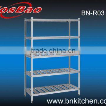 Ladder Type Stainless Steel Grocery Rack