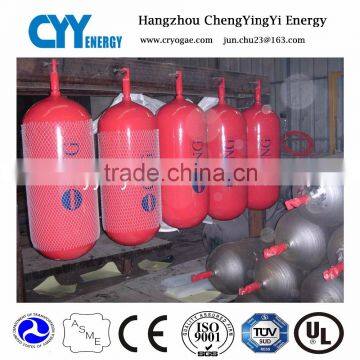 CNG type 2 cylinder, gas cylinder, wrapped fiberglass composite gas cylinder