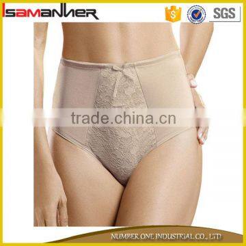 S-4XL european size mature women bunched high waist underwear