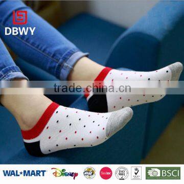 2015 Hot Selling multi colors dot cotton women ankle China manufacturer