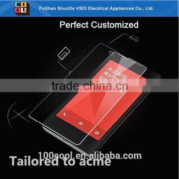 Perfect design extra-thin thickness screen protector of tempered glass for Xiao Mi 2 3 4 Hongmi note with retail package & whole