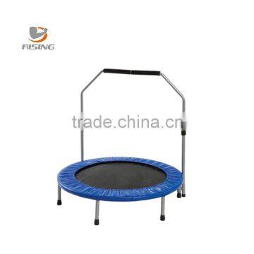 folding mini trampoline with enclosure