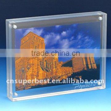 custom acrylic picture frame with polished edge