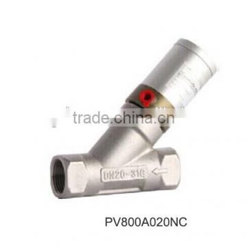 NC and NO DN25 y type angle seat valve