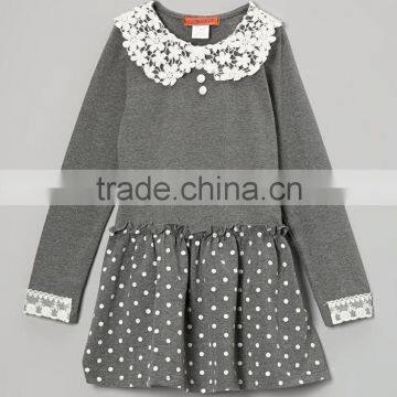 Cotton Stripes Hot Sale Kids Shirts Lovely Girls T Shirts Vertical Stripes Long Sleeves t Shirt Kids photo-3