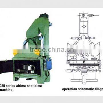 1 high quality rotating table shot blasting machine