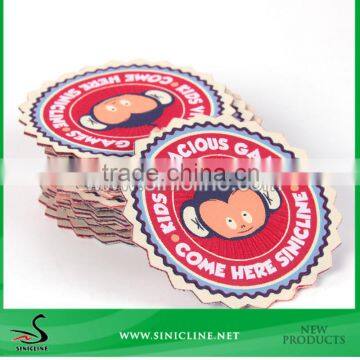 Sinicline Design Cute Round Woven Label for Kids photo-3