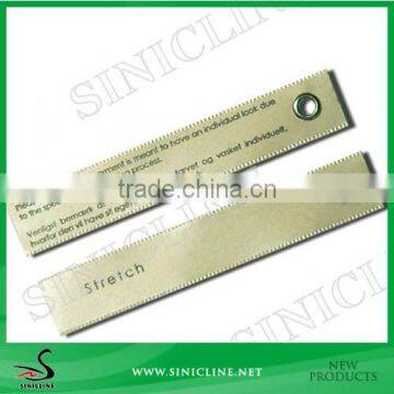 Sinicline Satin Warning Printed Label with Metal Eyelet for Garment