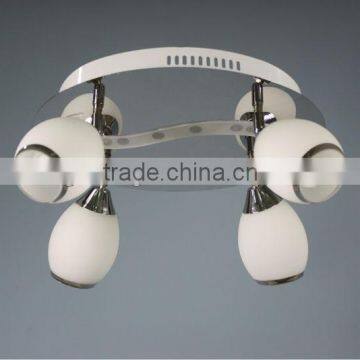 Popular E14+led ceiling spot light &glass lamp XDL1313-4C