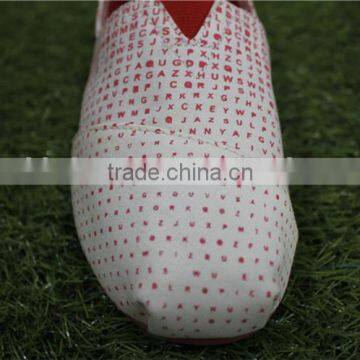 The Letter Printing Fashion Women Canvas Stock Shoes photo-3