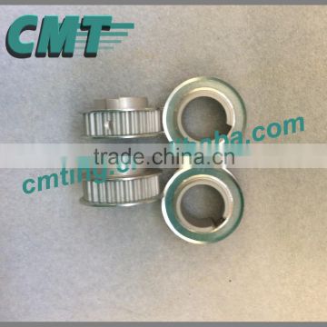 High quality gear belt timing flat belt pulley aluminum OEM belt pulley