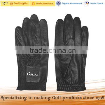 Black Cabretta Leather Golf Glove