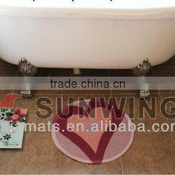 PVC coil bath mat-Various Patterns PVC Multipal Use Coil Mat