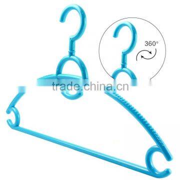 multi colored plastic rotating clothes hanger rack