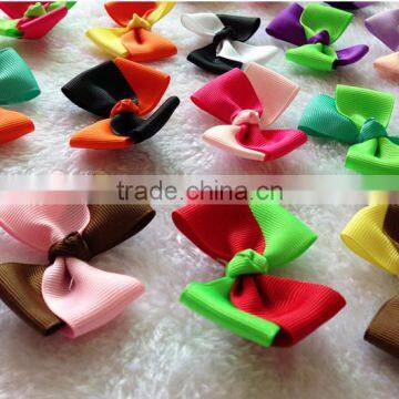 Two Color Popular Grosgrain Ribbon Bow,satin Gift Ribbon Bow Pre-made Bow photo-3