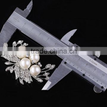 High Quaility Flower Rhinestone Brooch Pin,Bridal Hair Brooch Pearl Brooch