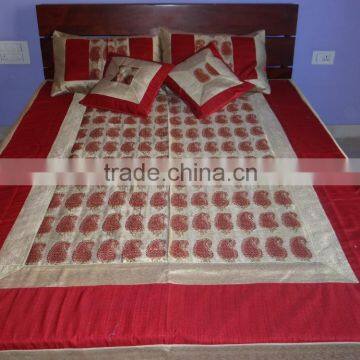 Buy Beautiful Silk Embroidered Bed-cover