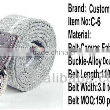 2013 casual longer and thicker military quality double d-ring canvas belt