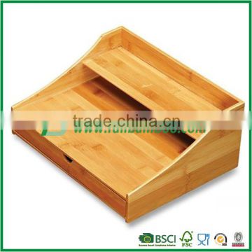 office bamboo document holder, cubbyhole