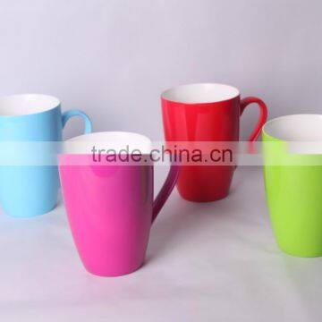 Hot selling colorful glazed porcelain cup