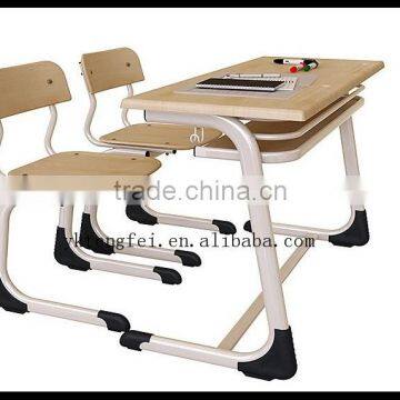 Elegant high adjustable dismaunted double desk set table top